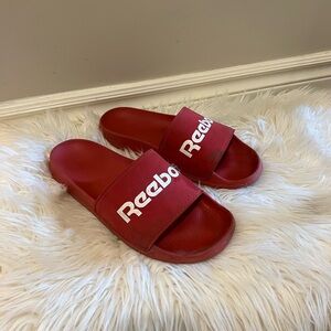 Reebok Red Sporty Slide Sandals
